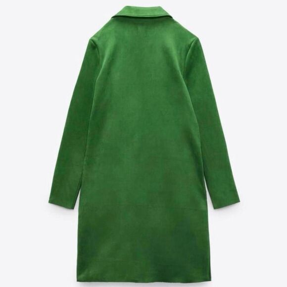Zara Women's Green Coat - Picture 2 of 3
